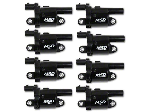 MSD Blaster Series Ignition Coils; Black (14-18 V8 Sierra 1500)