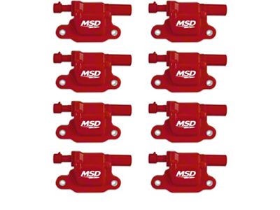 MSD Blaster Series Ignition Coils; Red (05-06 5.3L Sierra 1500)
