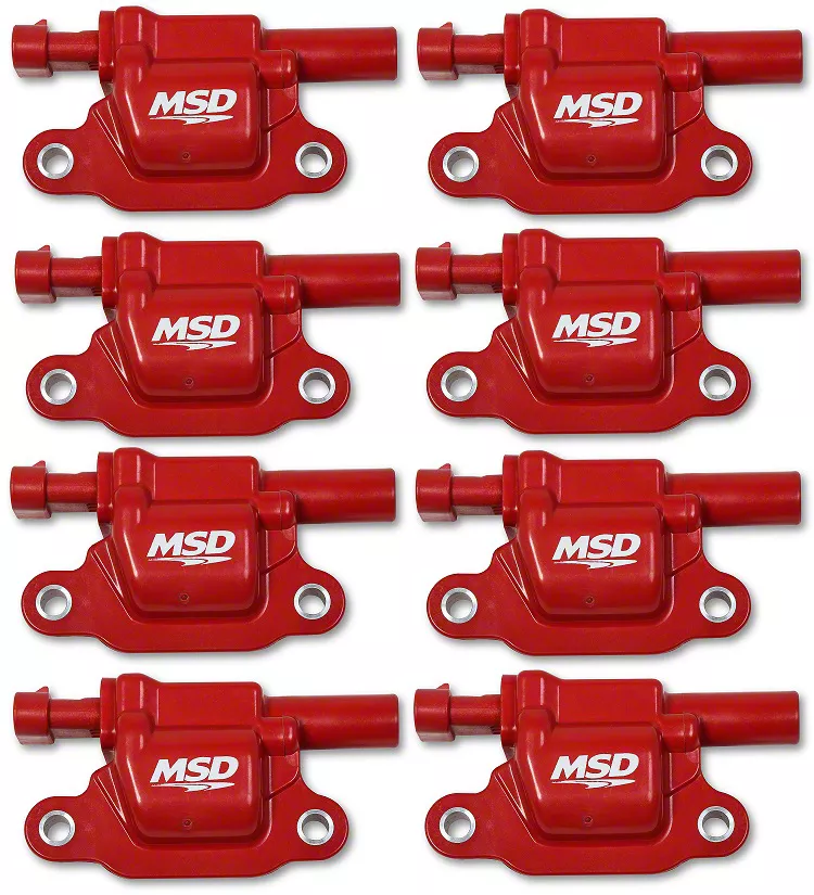 MSD Sierra 1500 Blaster Series Ignition Coils; Red 82668 (14