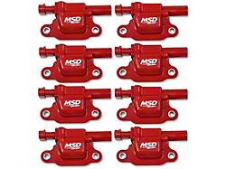 MSD Blaster Series Ignition Coils; Red (14-24 V8 Sierra 1500)