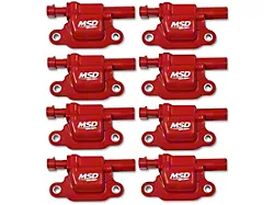 MSD Blaster Series Ignition Coils; Red (14-24 V8 Sierra 1500)