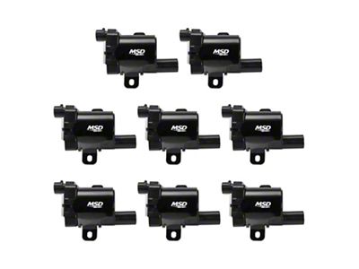 MSD Ignition Coils; Black (99-09 V8 Sierra 1500)