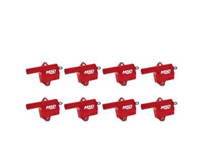 MSD Pro Power Series Ignition Coils; Red (03-06 6.0L Sierra 1500)