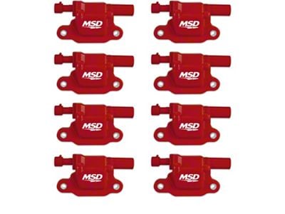 MSD Blaster Coil Packs; Red (07-16 6.0L Sierra 3500 HD)