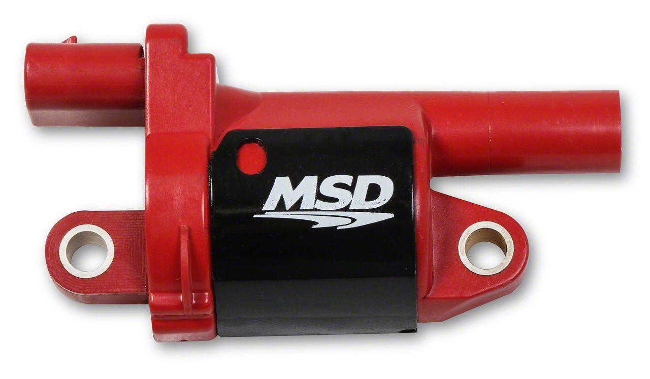 MSD Silverado 1500 Gen V Blaster Coil Packs; Round; Red