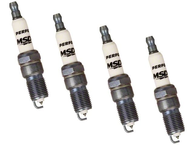 MSD Iridium Tip Spark Plugs; Set of Four (99-13 Silverado 1500)