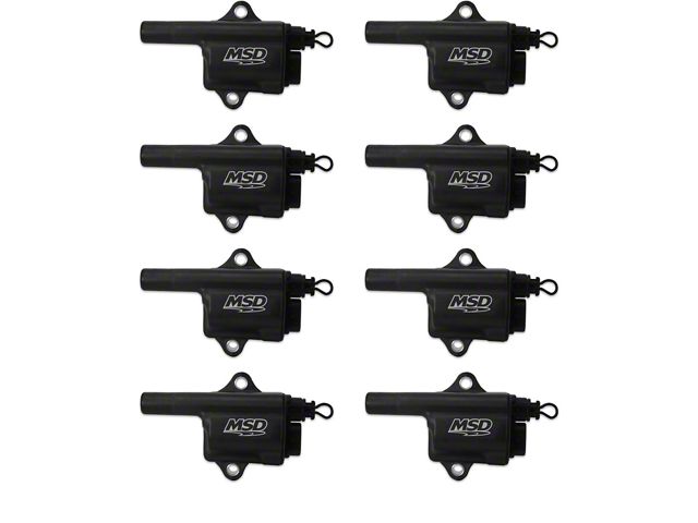 MSD Pro Power Series Ignition Coils; Black (99-06 V8 Silverado 1500)