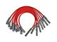 MSD Super Conductor Spark Plug Wire Set; Red (11-15 6.2L F-250 Super Duty)