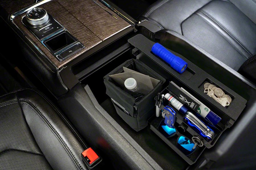 MX Auto Accessories F 350 Super Duty Center Console Storage