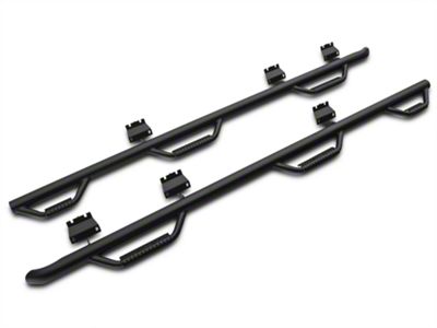 N-Fab Wheel 2 Wheel Bed Access Nerf Side Step Bars; Textured Black (15-25 F-150 SuperCab & SuperCrew w/ 6-1/2-Foot Bed)