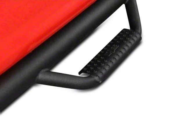 N-Fab Cab Length Nerf Side Step Bars; Textured Black (14-18 Sierra 1500)