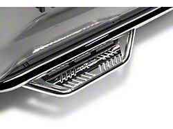 N-Fab Cab Length Podium Nerf Side Step Bars; Polished Stainless (19-26 Sierra 1500 Crew Cab)