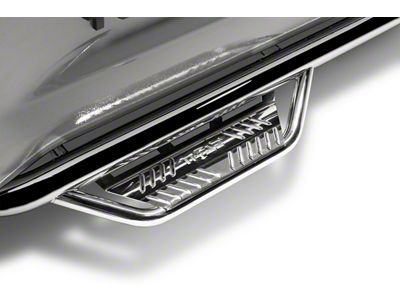 N-Fab Cab Length Podium Nerf Side Step Bars; Polished Stainless (19-25 Sierra 1500 Crew Cab)