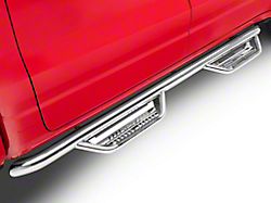 N-Fab Cab Length Podium Nerf Side Step Bars; Polished Stainless (19-26 RAM 1500 Crew Cab)