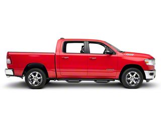Speed Daddy Nerf Bars For 2019-2024 Ram 1500 Quad Cab – 6.75” Flat Side Steps, Chrome/Black, 450 Lb Capacity