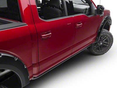 N-Fab Cab Length Rock Rails; Textured Black (15-24 F-150 SuperCrew)