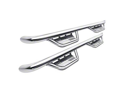 N-Fab Cab Length Podium Nerf Side Step Bars; Polished Stainless (15-22 Canyon Crew Cab)