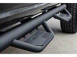 N-Fab Cab Length Podium Nerf Side Step Bars; Textured Black (15-22 Colorado Crew Cab)