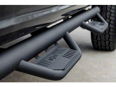 N-Fab Cab Length Podium Nerf Side Step Bars; Textured Black (15-22 Colorado Crew Cab)