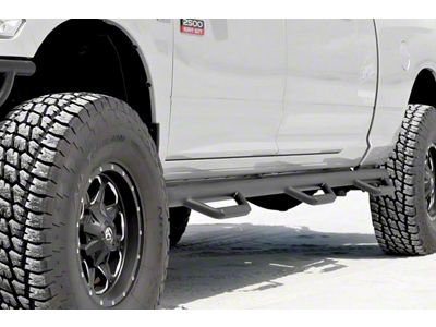 N-Fab Wheel 2 Wheel Bed Access Nerf Side Step Bars; Textured Black (15-22 Colorado Crew Cab w/ 5-Foot Short Box)