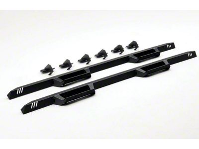 N-Fab EpYx Cab Length Nerf Side Step Bars; Textured Black (07-18 Sierra 1500 Crew Cab)