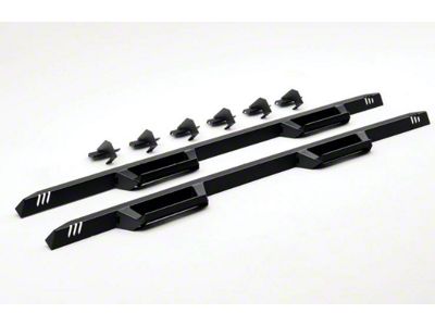 N-Fab EpYx Cab Length Nerf Side Step Bars; Textured Black (19-25 Sierra 1500 Crew Cab)