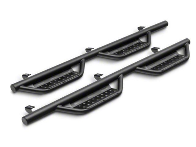 N-Fab Cab Length RS Nerf Side Step Bars; Textured Black (15-24 F-150 SuperCrew)