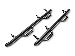 N-Fab Wheel 2 Wheel Nerf Side Step Bars; Textured Black (17-26 F-350 Super Duty SRW SuperCrew)