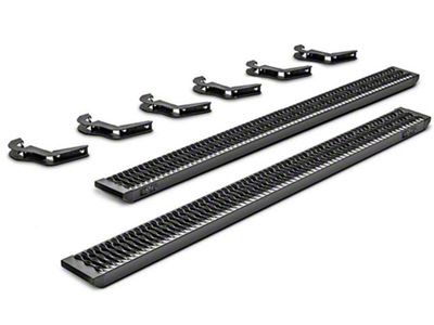 N-Fab Growler Fleet Sure Grip Running Boards; Textured Black (17-24 F-350 Super Duty SuperCrew)