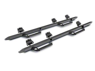 N-Fab Predator Pro Nerf Side Step Bars; Textured Black (11-16 F-350 Super Duty SuperCrew)