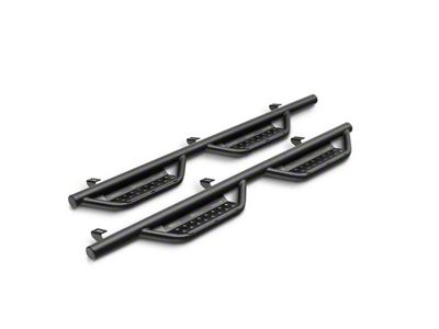 N-Fab Cab Length RS Nerf Side Step Bars; Textured Black (17-25 F-350 Super Duty SuperCrew)