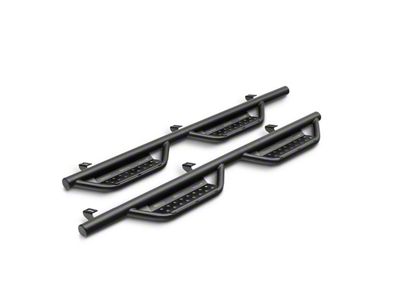 N-Fab Cab Length RS Nerf Side Step Bars; Textured Black (17-24 F-350 Super Duty SuperCrew)