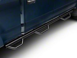 N-Fab Wheel 2 Wheel Bed Access Nerf Side Step Bars; Textured Black (17-26 F-350 Super Duty SuperCrew w/ 6-3/4-Foot Bed)