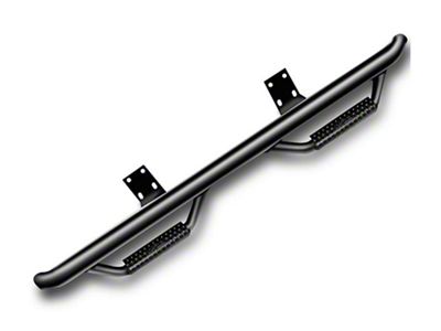 N-Fab Cab Length Nerf Side Step Bars; Textured Black (17-24 F-350 Super Duty SuperCab)