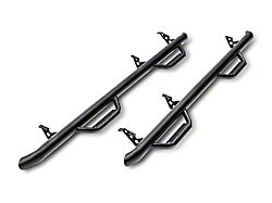 N-Fab Wheel 2 Wheel Bed Access Nerf Side Step Bars; Textured Black (17-26 F-350 Super Duty Regular Cab w/ 8-Foot Bed)