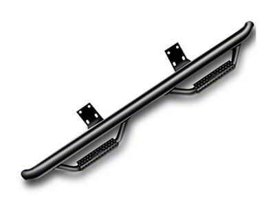 N-Fab Cab Length Nerf Side Step Bars; Textured Black (17-24 F-350 Super Duty SuperCrew)