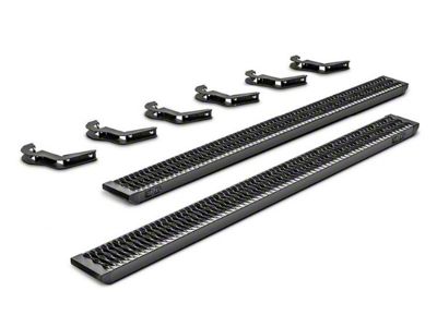 N-Fab Growler Fleet Sure Grip Running Boards; Textured Black (15-24 F-150 Regular Cab)