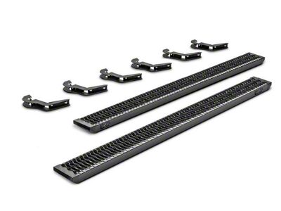 N-Fab Growler Fleet Sure Grip Running Boards; Textured Black (09-18 RAM 1500 Crew Cab)