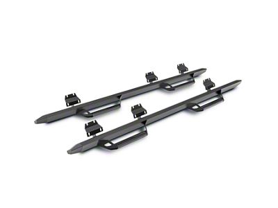 N-Fab Predator Pro Nerf Side Step Bars; Textured Black (19-25 Sierra 1500 Crew Cab)