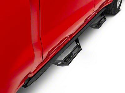 N-Fab Predator Pro Nerf Side Step Bars; Textured Black (19-24 Silverado 1500 Crew Cab)