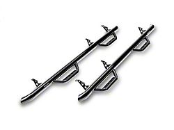 N-Fab Cab Length Nerf Side Step Bars; Gloss Black (98-02 RAM 2500 Quad Cab)