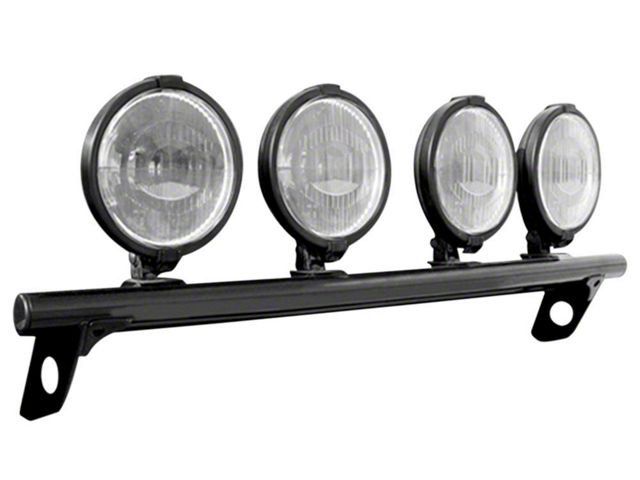 N-Fab Front Light Mount Bar; Gloss Black (04-09 RAM 2500)