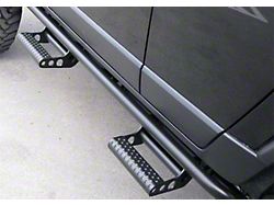 N-Fab Cab Length RKR Side Rails with Detachable Steps; Textured Black (19-26 RAM 2500 Crew Cab)