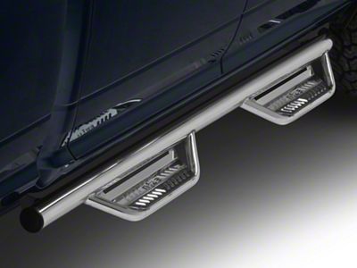 N-Fab Cab Length Podium Nerf Side Step Bars; Polished Stainless (19-24 RAM 2500 Crew Cab)