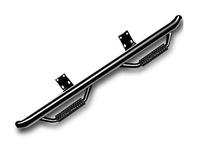 N-Fab Cab Length Nerf Side Step Bars; Gloss Black (10-18 RAM 2500 Crew Cab)