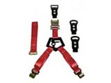 N-Fab Bed Mounted Rapid Tire Strap; Red