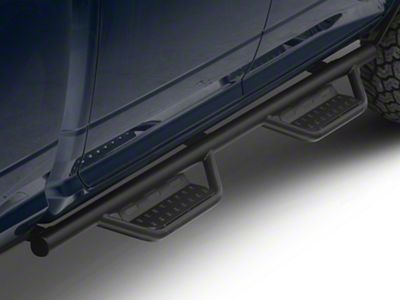 N-Fab Cab Length RS Nerf Side Step Bars; Textured Black (19-24 RAM 3500 Crew Cab)