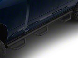 N-Fab Wheel 2 Wheel Bed Access Nerf Side Step Bars; Textured Black (19-26 RAM 3500 Crew Cab w/ 6.4-Foot Box)