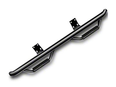 N-Fab Cab Length Nerf Side Step Bars; Textured Black (03-09 RAM 3500 Quad Cab)