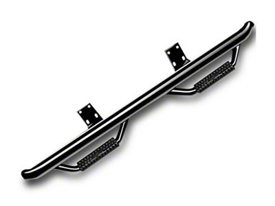 N-Fab Cab Length Nerf Side Step Bars; Gloss Black (03-09 RAM 3500 Quad Cab)